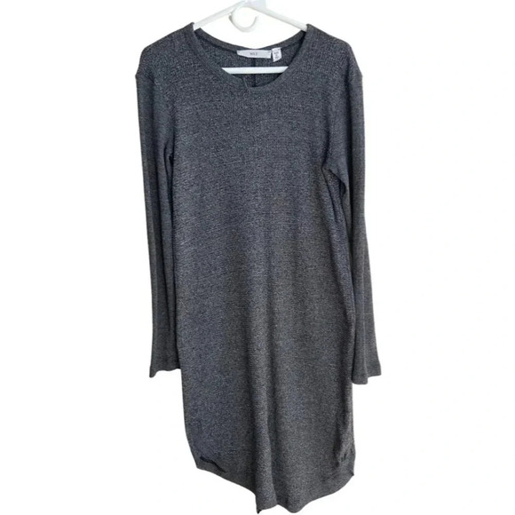 Wilt Charcoal Gray Thermal Long Sleeve Sweater Dress Size S - Picture 2 of 11